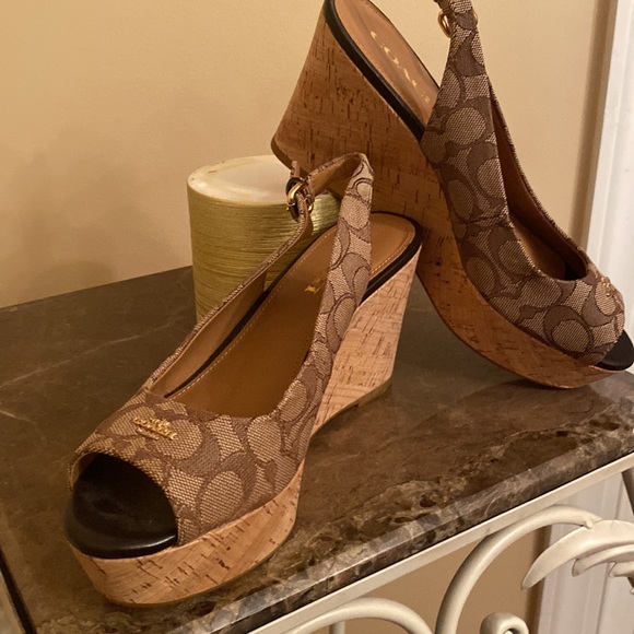 Coach cork wedge sandals - Picture 7 of 7